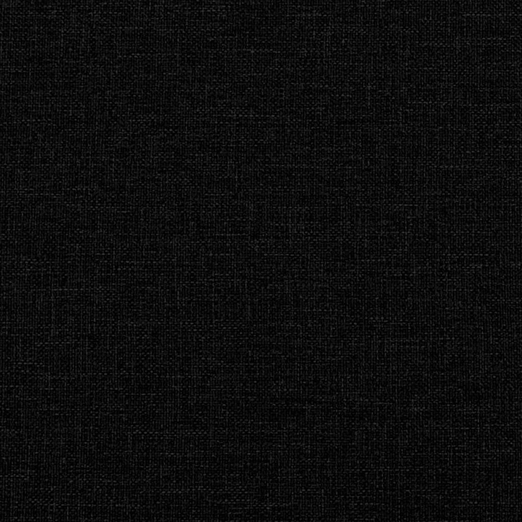 vidaXL Bed Frame without Mattress Black Single Fabric