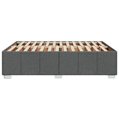 vidaXL Bed Frame without Mattress Dark Grey Double Fabric