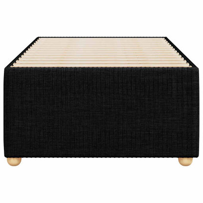 vidaXL Bed Frame without Mattress Black Single Fabric