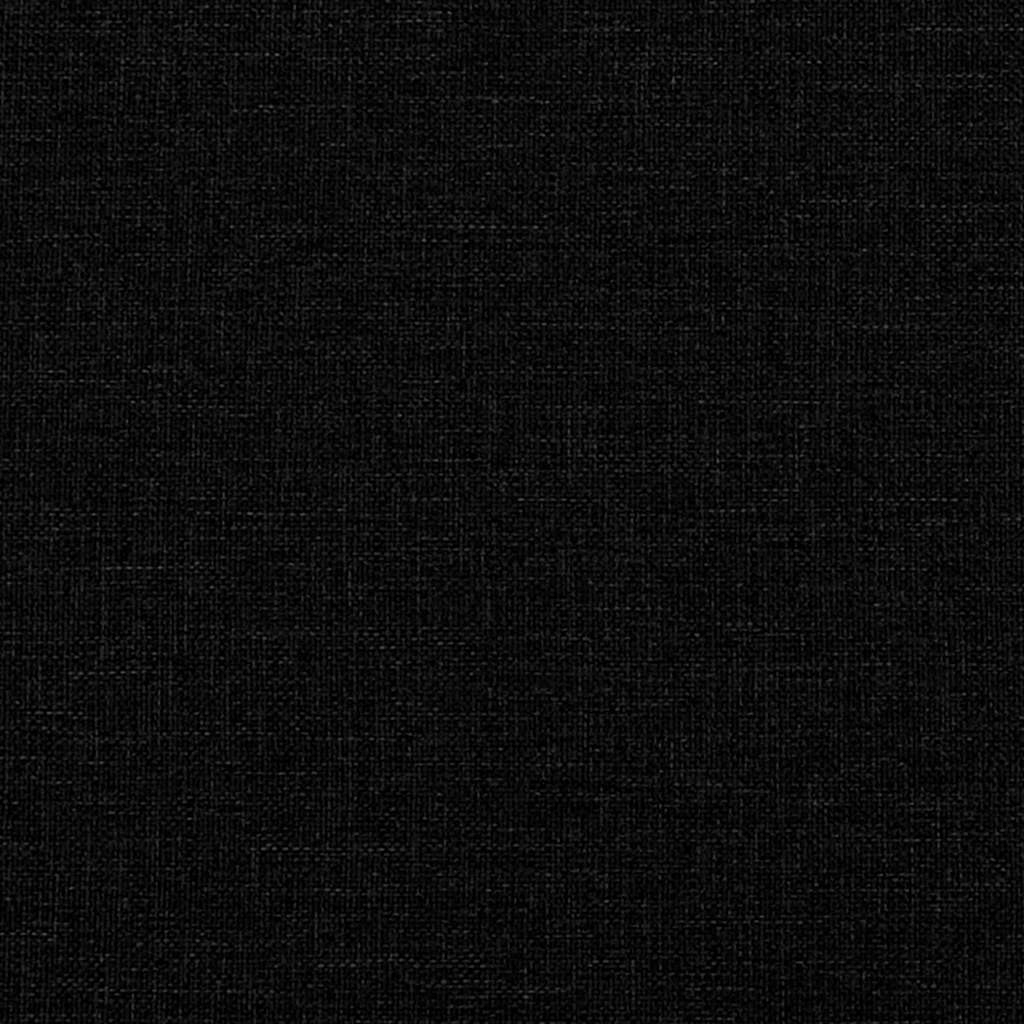 vidaXL Bed Frame without Mattress Black Single Fabric