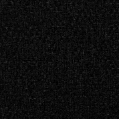 vidaXL Bed Frame without Mattress Black Single Fabric