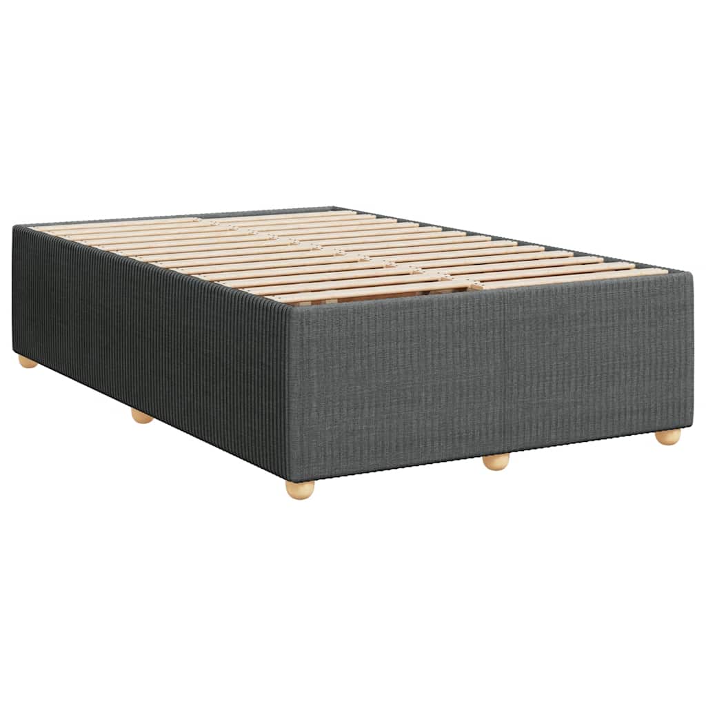 vidaXL Bed Frame without Mattress Dark Grey Double Fabric