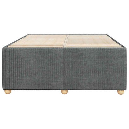 vidaXL Bed Frame without Mattress Dark Grey Double Fabric