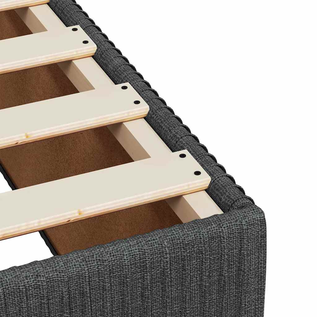 vidaXL Bed Frame without Mattress Dark Grey Super King Fabric
