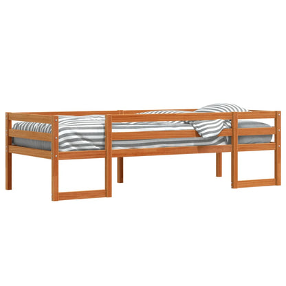vidaXL Kids' Bed Frame without Mattress Wax Brown 80x200 cm
