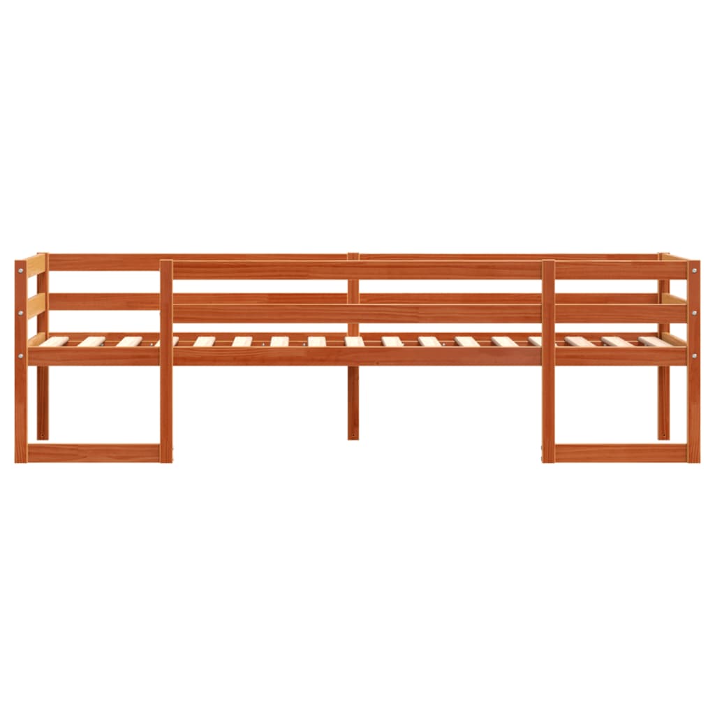 vidaXL Kids' Bed Frame without Mattress Wax Brown 80x200 cm