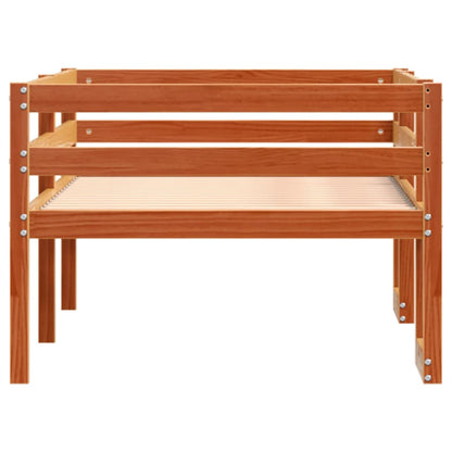 vidaXL Kids' Bed Frame without Mattress Wax Brown 80x200 cm