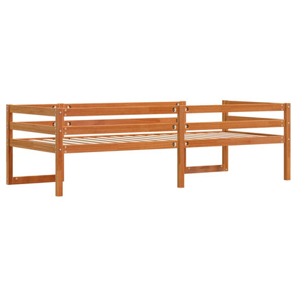 vidaXL Kids' Bed Frame without Mattress Wax Brown 80x200 cm