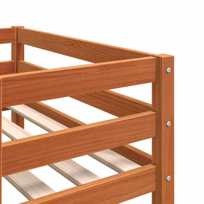 vidaXL Kids' Bed Frame without Mattress Wax Brown 80x200 cm