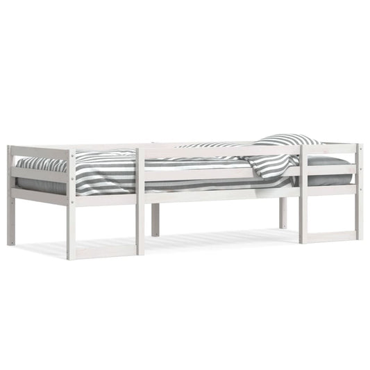 vidaXL Kids' Bed Frame without Mattress White 90x200 cm Solid Wood Pine