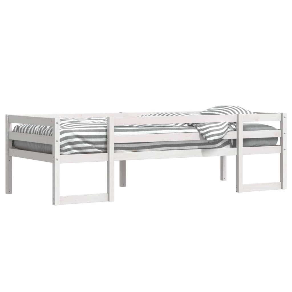 vidaXL Kids' Bed Frame without Mattress White 90x200 cm Solid Wood Pine