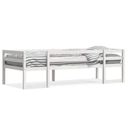 vidaXL Kids' Bed Frame without Mattress White 90x190 cm Single Solid Wood Pine