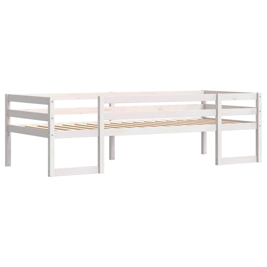 vidaXL Kids' Bed Frame without Mattress White 90x190 cm Single Solid Wood Pine