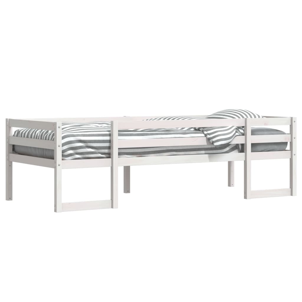 vidaXL Kids' Bed Frame without Mattress White 90x190 cm Single Solid Wood Pine