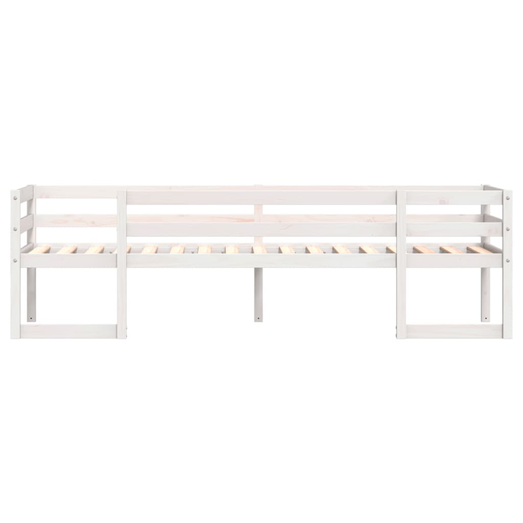 vidaXL Kids' Bed Frame without Mattress White 90x190 cm Single Solid Wood Pine