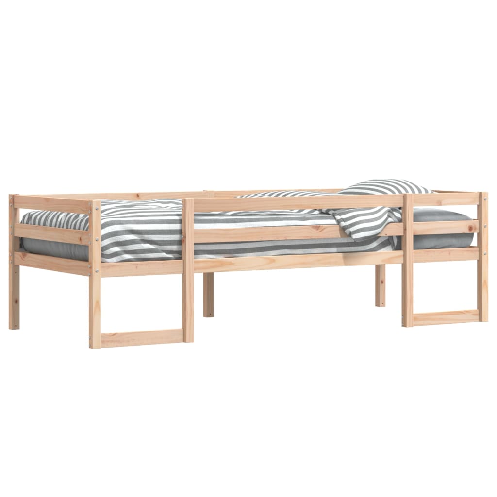 vidaXL Kids' Bed Frame without Mattress 75x190 cm Small Single Solid Wood Pine