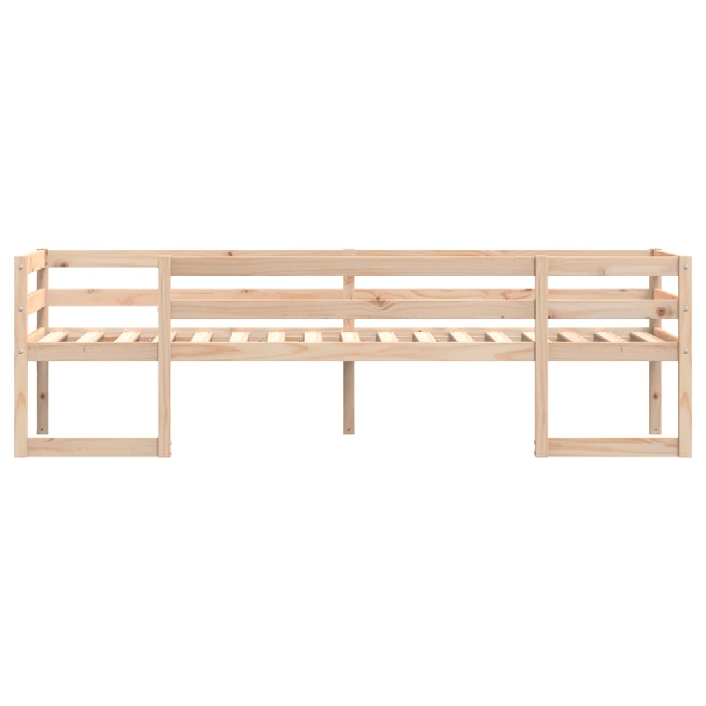vidaXL Kids' Bed Frame without Mattress 75x190 cm Small Single Solid Wood Pine