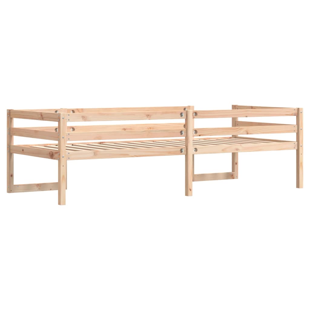 vidaXL Kids' Bed Frame without Mattress 75x190 cm Small Single Solid Wood Pine