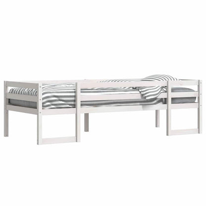 vidaXL Kids' Bed Frame without Mattress White 75x190 cm Small Single Solid Wood Pine
