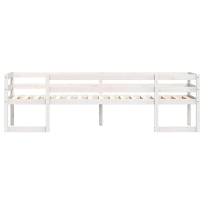 vidaXL Kids' Bed Frame without Mattress White 75x190 cm Small Single Solid Wood Pine