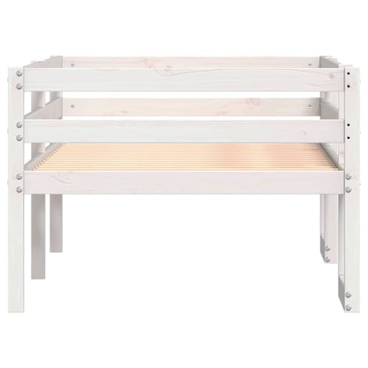vidaXL Kids' Bed Frame without Mattress White 75x190 cm Small Single Solid Wood Pine