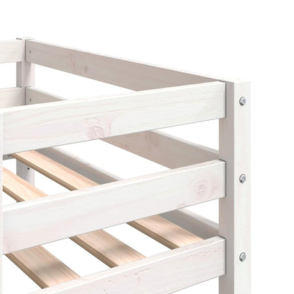 vidaXL Kids' Bed Frame without Mattress White 75x190 cm Small Single Solid Wood Pine