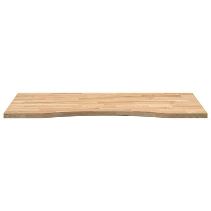 vidaXL Desk Top Untreated 100x60x2.5 cm Solid Wood Oak Rectangular