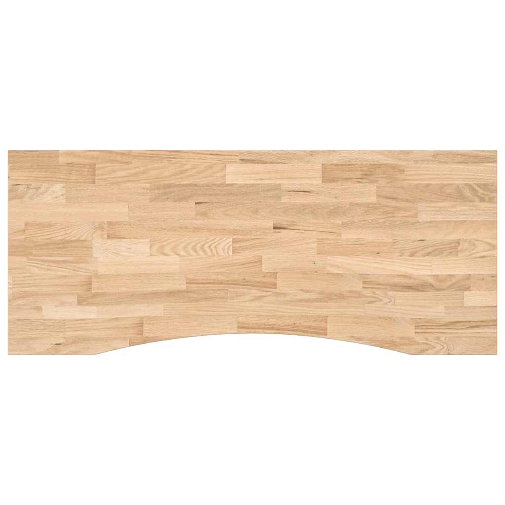 vidaXL Desk Top Untreated 120x60x2.5 cm Solid Wood Oak Rectangular