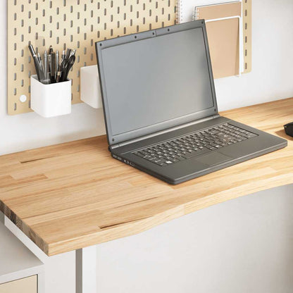 vidaXL Desk Top Untreated 120x60x2.5 cm Solid Wood Oak Rectangular