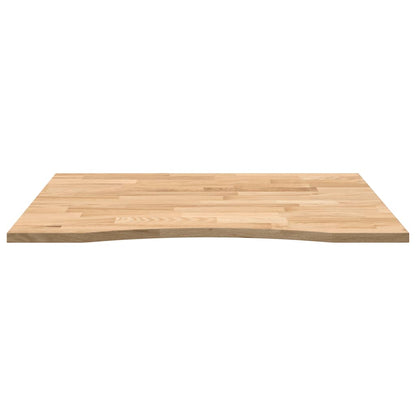 vidaXL Desk Top Untreated 100x80x2.5 cm Solid Wood Oak Rectangular