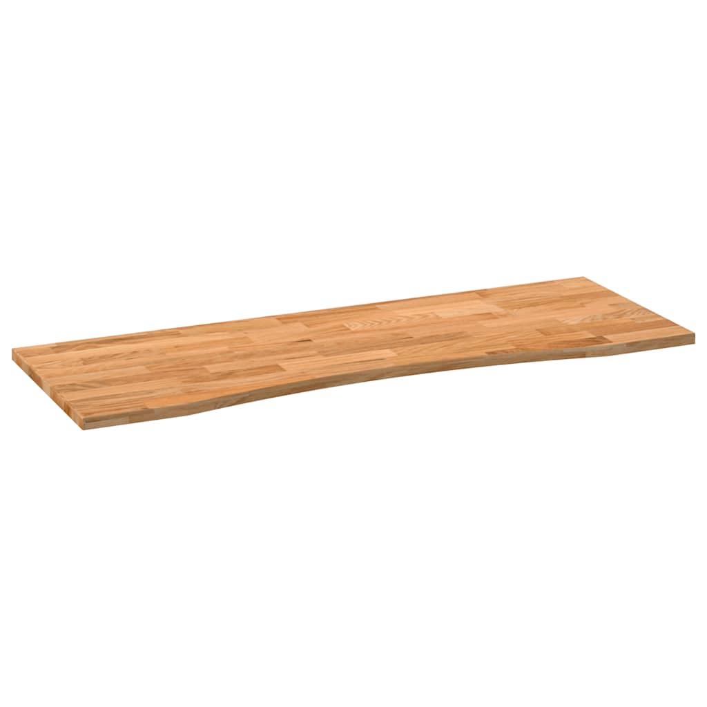 vidaXL Desk Top Light Brown 140x50x2.5 cm Solid Wood Oak Rectangular