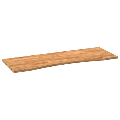 vidaXL Desk Top Light Brown 140x50x2.5 cm Solid Wood Oak Rectangular