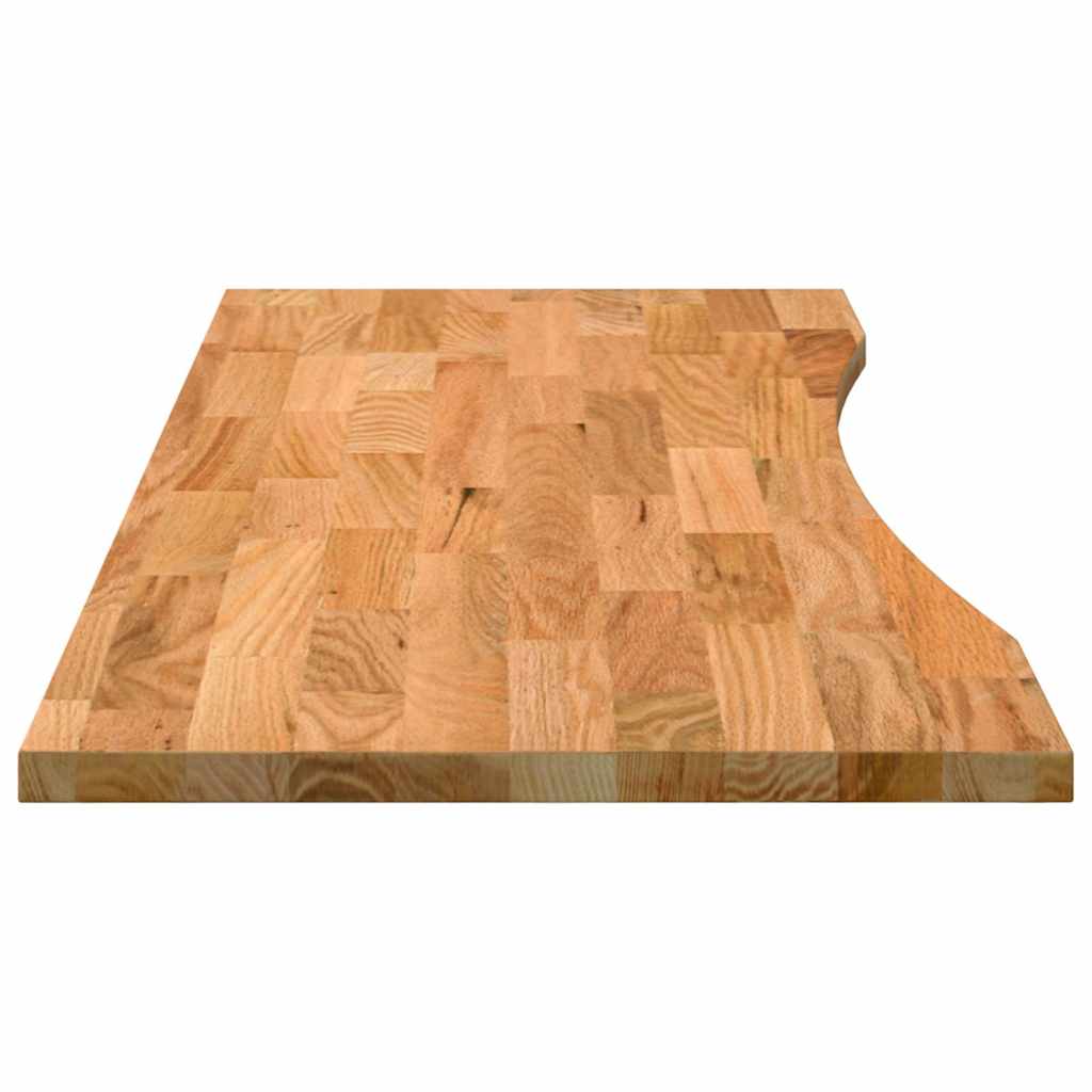 vidaXL Desk Top Light Brown 140x50x2.5 cm Solid Wood Oak Rectangular