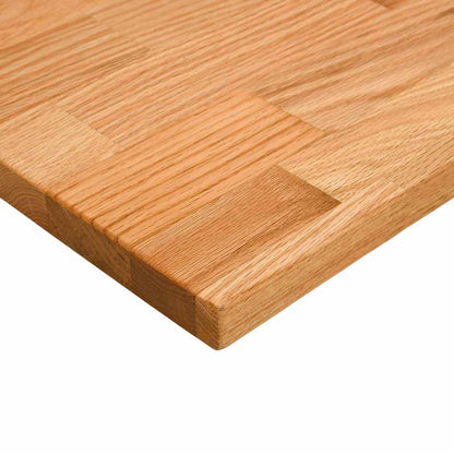 vidaXL Desk Top Light Brown 140x50x2.5 cm Solid Wood Oak Rectangular