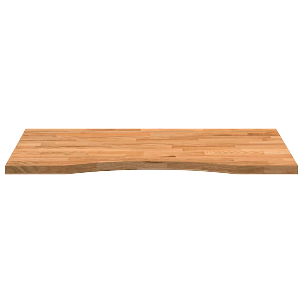 vidaXL Desk Top Light Brown 80x60x2.5 cm Solid Wood Oak Rectangular