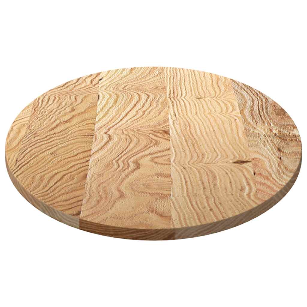 vidaXL Table Top 120x60x2 cm Solid Wood Oak Oval
