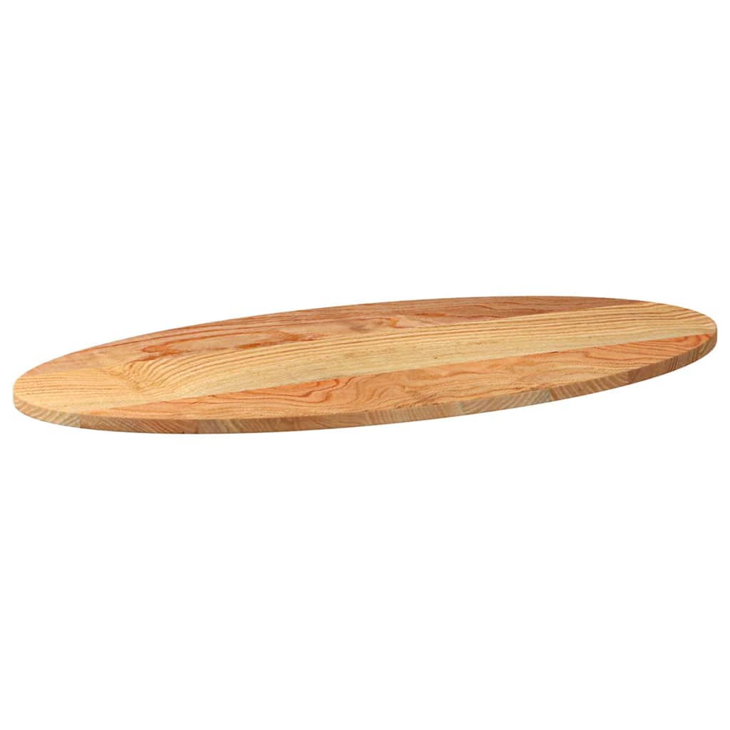 vidaXL Table Top Light Brown 100x50x2 cm Solid Wood Oak Oval