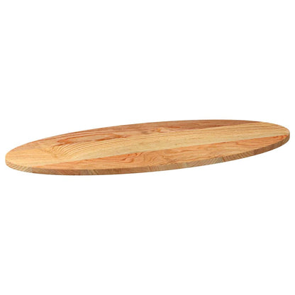 vidaXL Table Top Light Brown 100x50x2 cm Solid Wood Oak Oval
