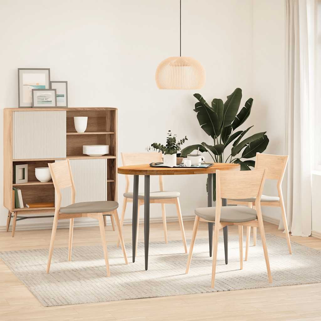 vidaXL Table Top Light Brown 100x50x4 cm Solid Wood Oak Oval