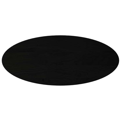 vidaXL Table Top Dark Brown 140x60x2 cm Solid Wood Oak Oval