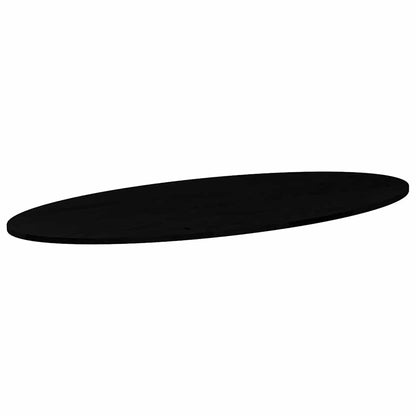 vidaXL Table Top Dark Brown 140x60x2 cm Solid Wood Oak Oval