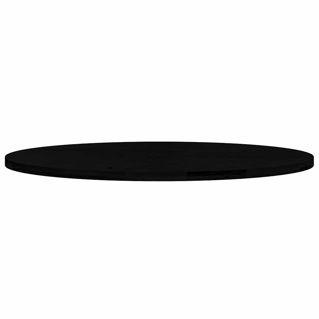 vidaXL Table Top Dark Brown 140x60x4 cm Solid Wood Oak Oval