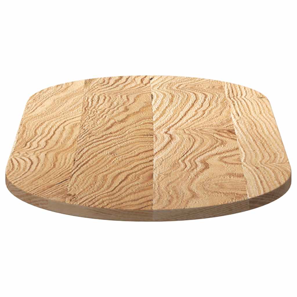vidaXL Table Top 100x50x2 cm Solid Wood Oak Oval