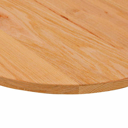 vidaXL Table Top Light Brown 120x60x2 cm Solid Wood Oak Oval