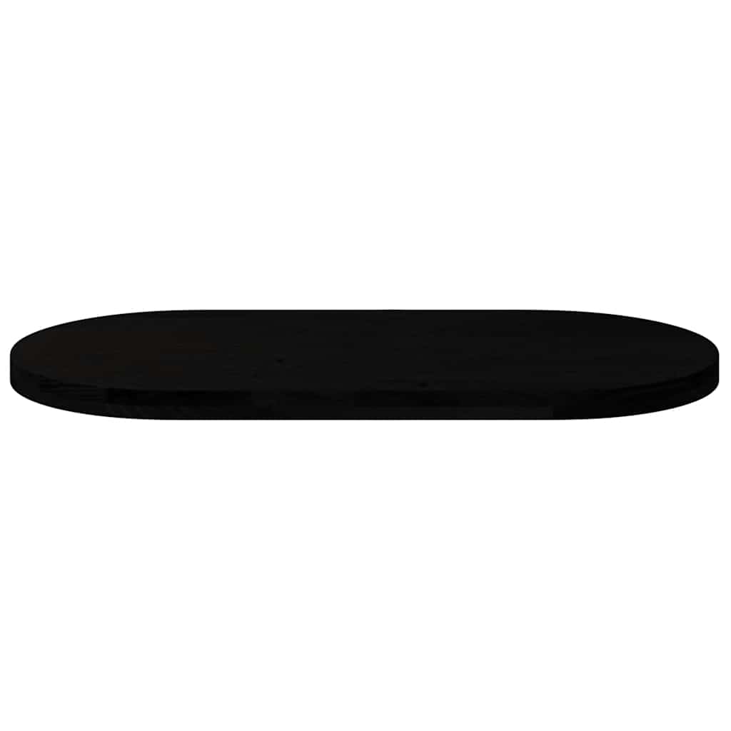 vidaXL Table Top Dark Brown 100x50x4 cm Solid Wood Oak Oval