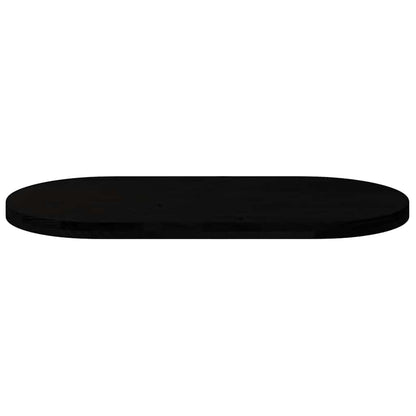 vidaXL Table Top Dark Brown 100x50x4 cm Solid Wood Oak Oval