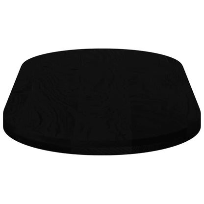 vidaXL Table Top Dark Brown 120x60x4 cm Solid Wood Oak Oval