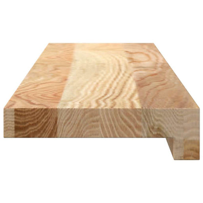 vidaXL Window Sills 2 pcs Untreated 70x15x2 cm Solid Wood Oak