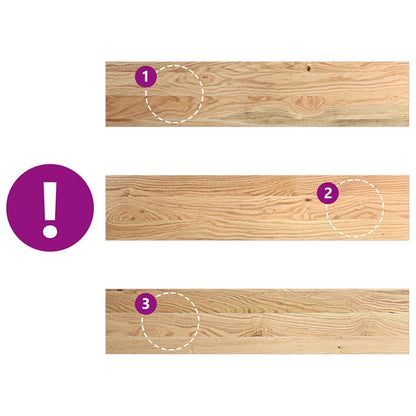 vidaXL Window Sills 2 pcs Untreated 70x15x2 cm Solid Wood Oak