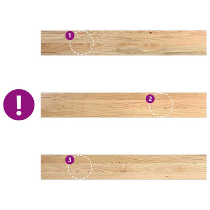 vidaXL Window Sills 2 pcs Untreated 100x15x2 cm Solid Wood Oak